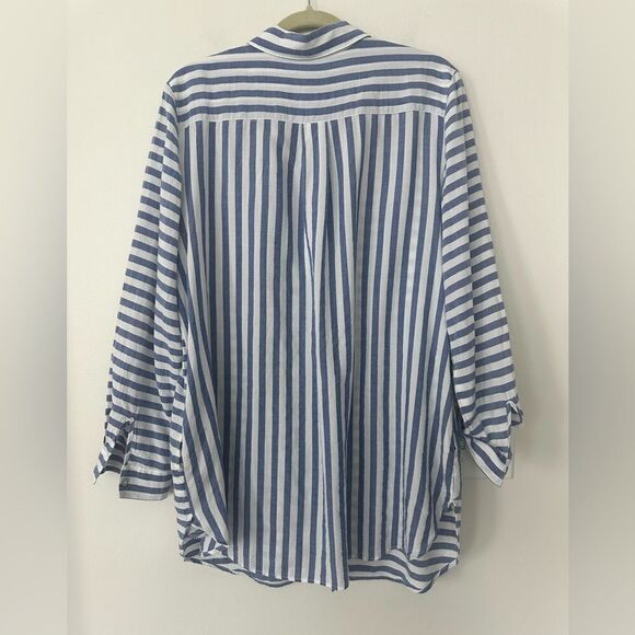 Chico’s Striped  Women’s Tunic Top 2=12-14 - Picture 5 of 8